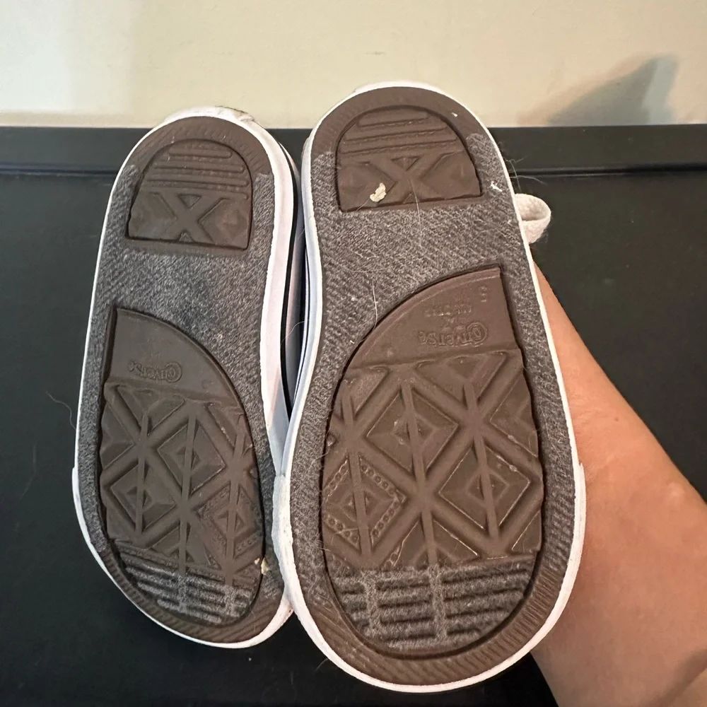 Toddler Kid Boy Girl Chuck Converse Sneakers Tennis Shoe Sz 5 Gray